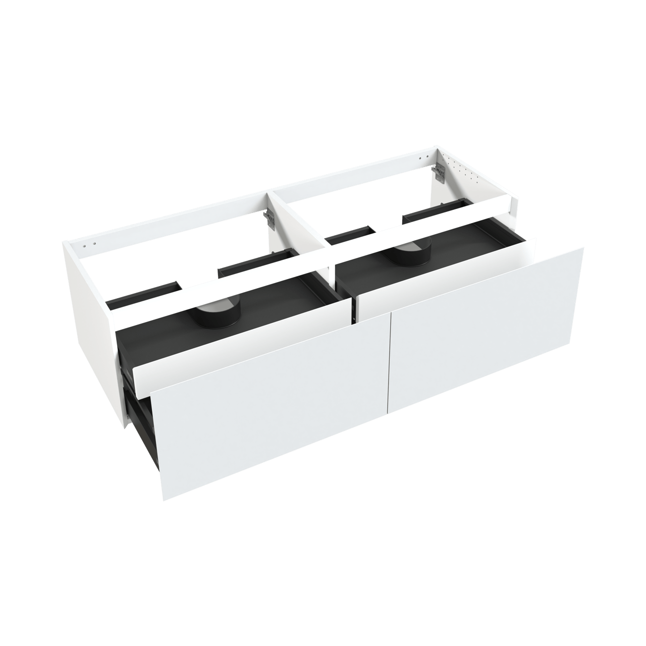 Balmani Idra meuble sous-vasque suspendu 180 x 55 cm blanc mat 4 tiroirs