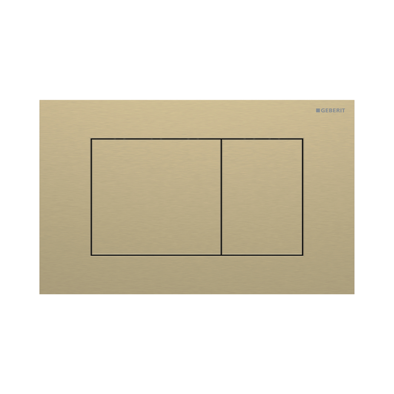 Sigma40 hoekig bedieningspaneel Brushed Messing voor Sigma UP320 of UP720 inbouwreservoir