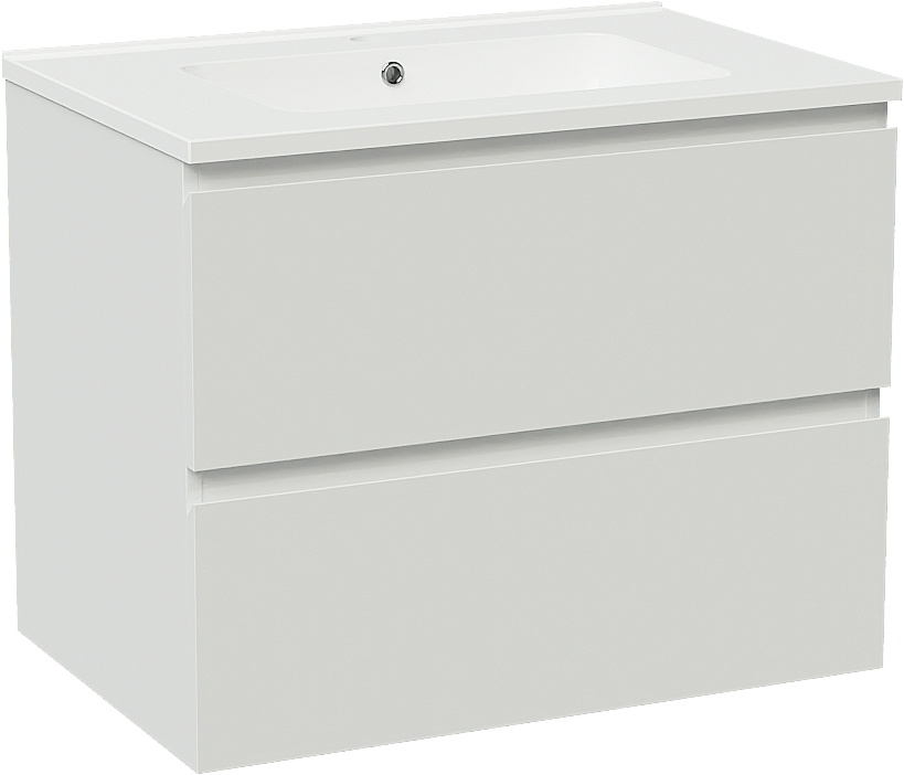 Linie Lado meuble salle de bains avec plan vasque Vano