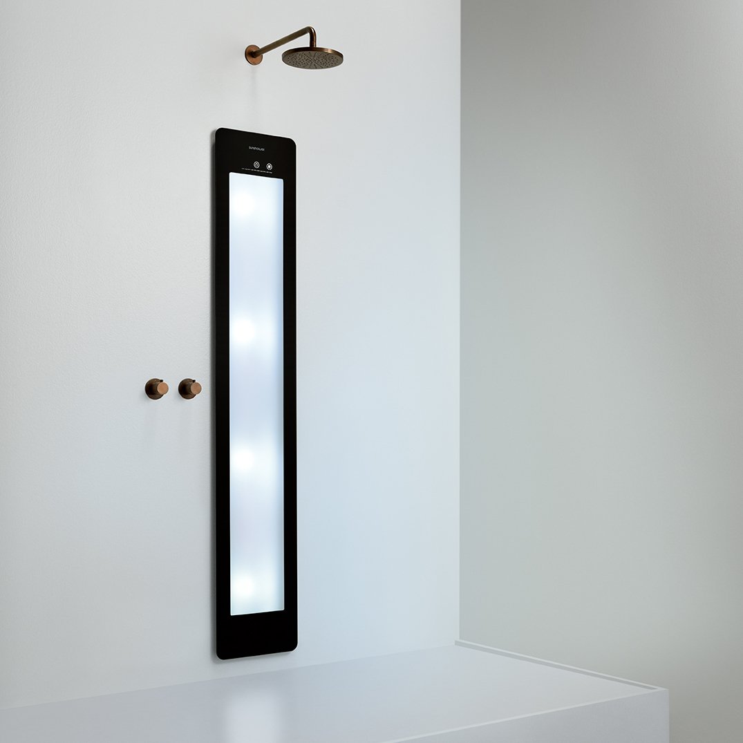 Sunshower Plus L Infrarot und UV Unterputz black