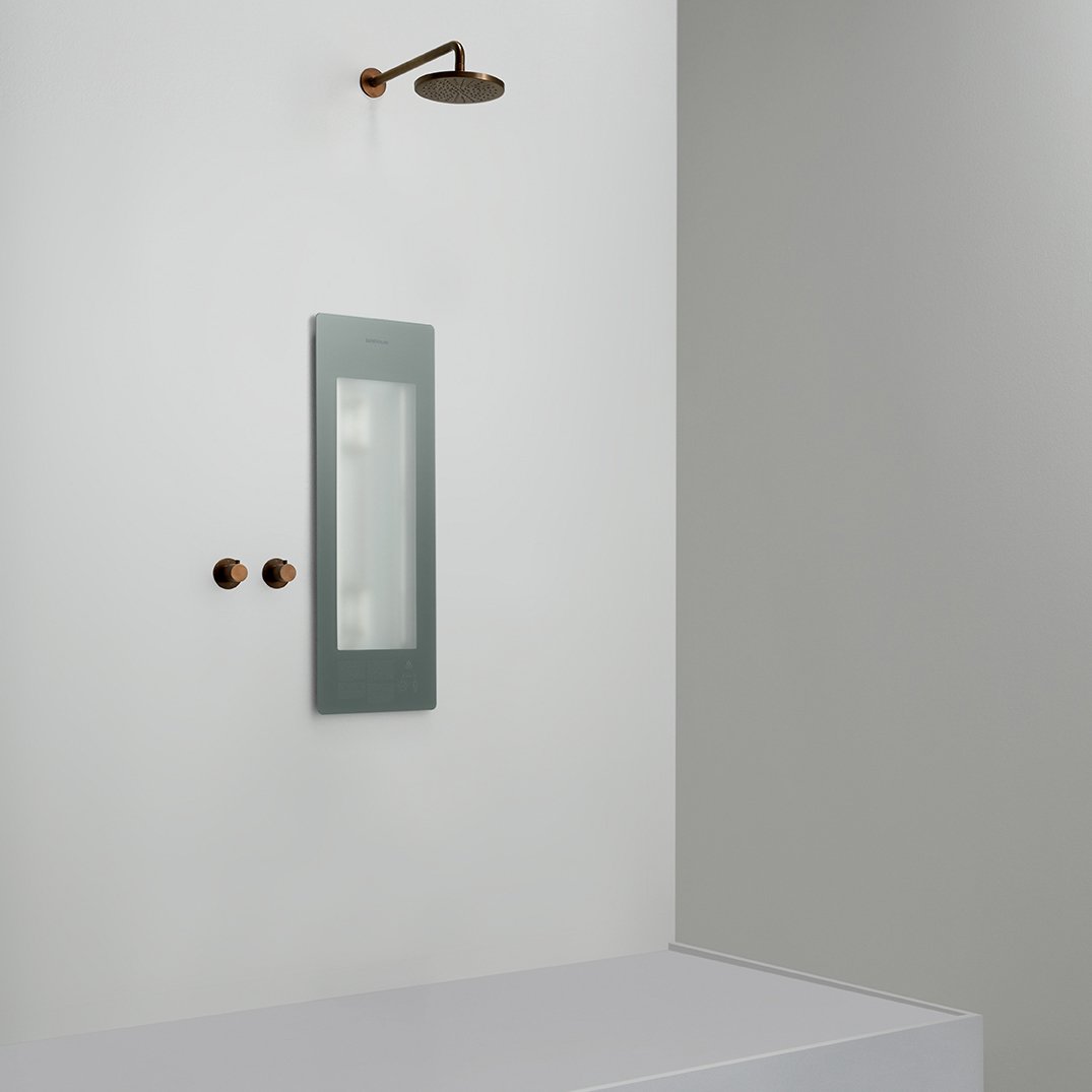 Sunshower Plus S encastrable en organic grey avec lumière infrarouge et UV