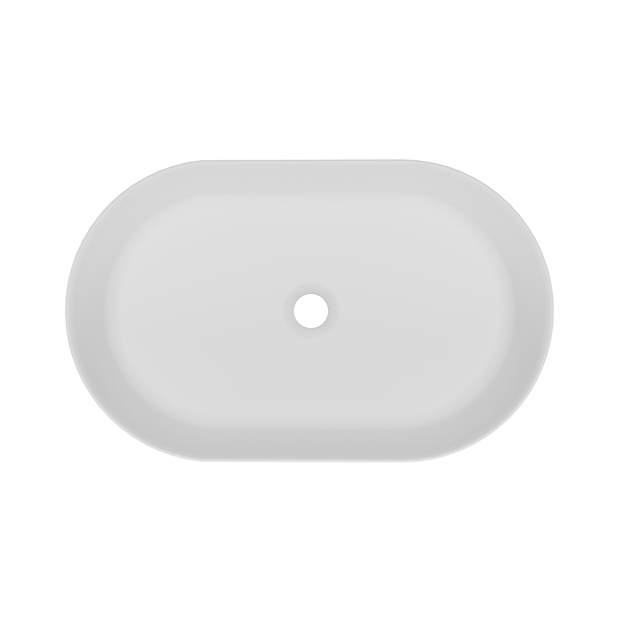 Storke Cona vasque à poser mat Solid Surface ovale 52 x 32 cm