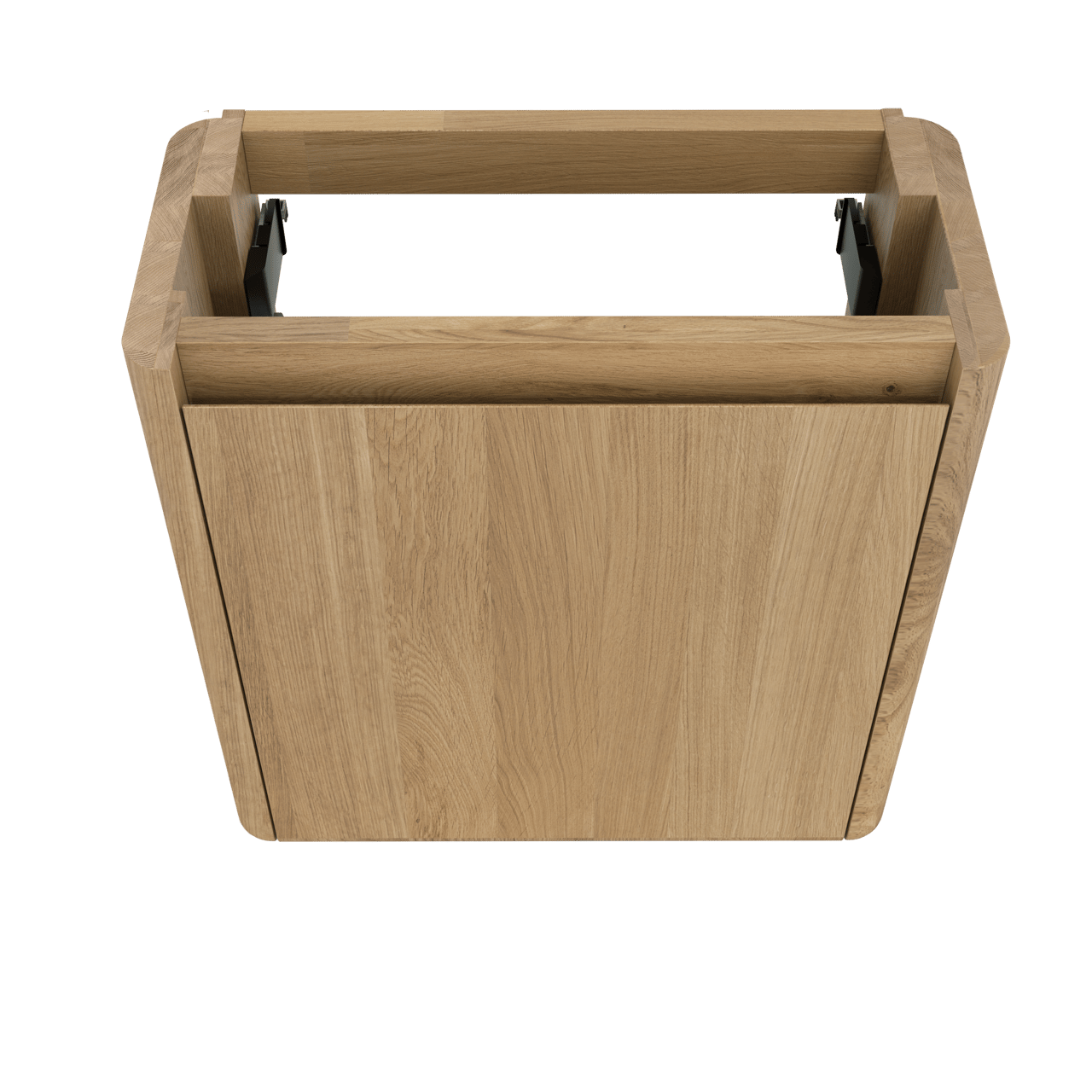 Balmani Fara meuble wc suspendu 45 x 22 cm chêne naturel avec Fara lavabo en Solid Surface mat
