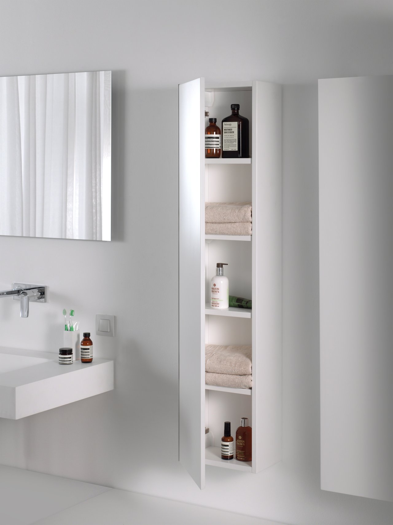 Balmani Mitra Elements/Idra colonne salle de bains suspendue blanc mat 32 x 20 x 130 cm