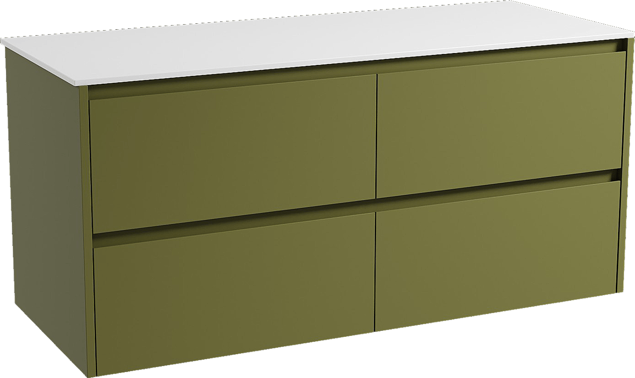 Storke Seda meuble salle de bains avec tablette pour vasques Tavola