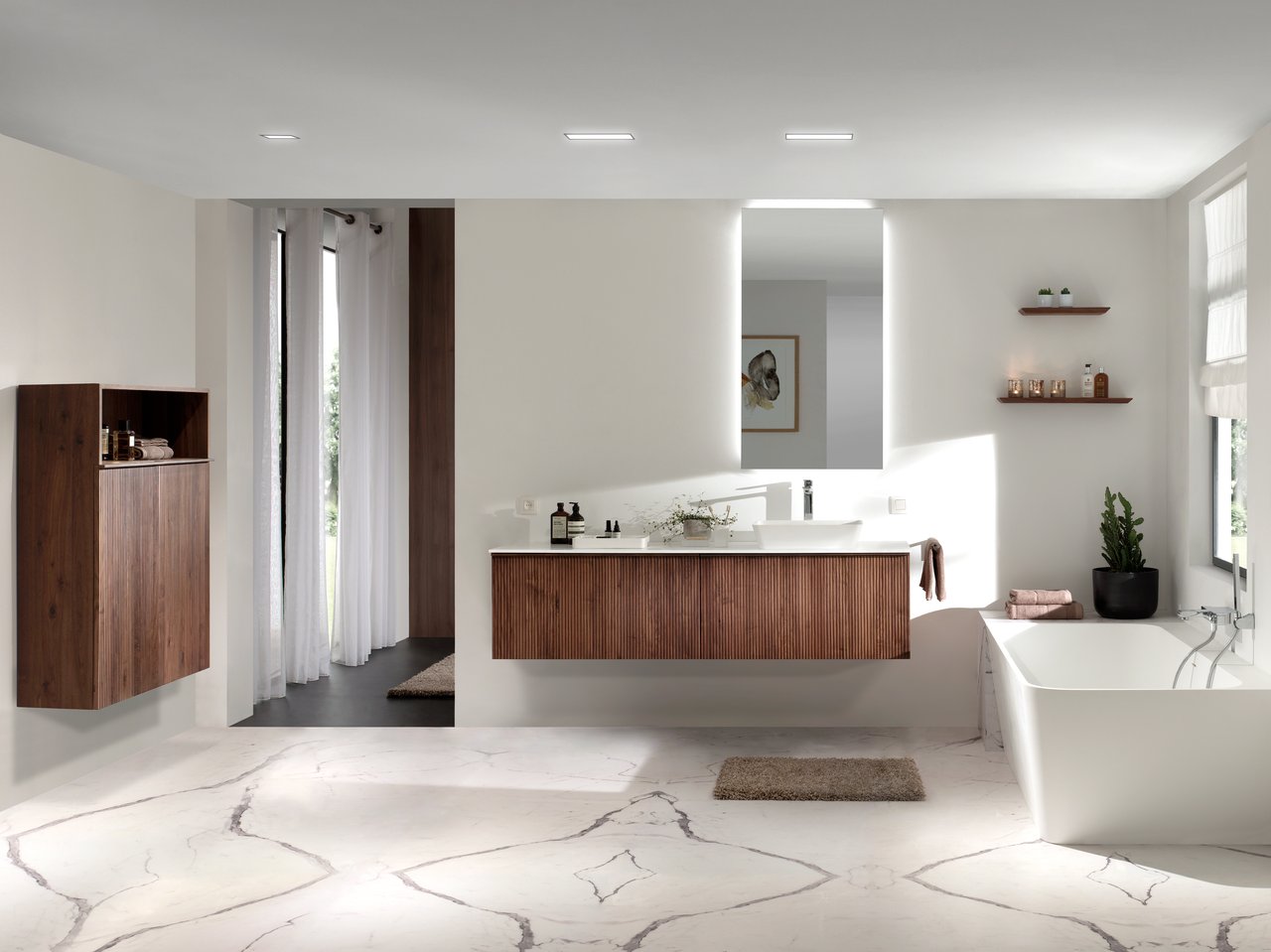 Balmani Giro miroir rectangulaire lumineux 120 x 65 cm