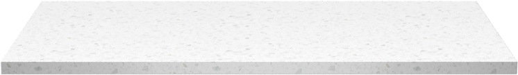 Linie Lado tablette simple terrazzo blanc mélaminé 70 x 46 cm
