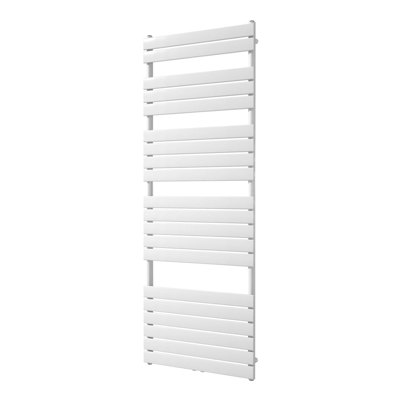 Vipera Vulcan enkele handdoekradiator 70 x 190 cm centrale verwarming Hoogglans Wit zij- en middenaansluiting 1.507W