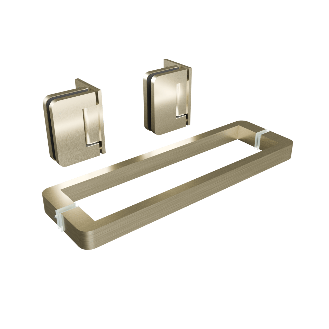 Balmani Modular douchedeur scharnieren en greep brushed champagne gold