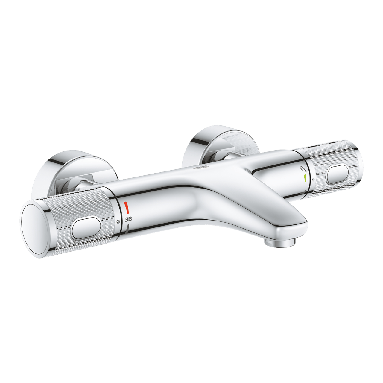 Grohe Grohtherm 1000 Performance Thermostat-Badewannenarmatur: Chrom glänzend