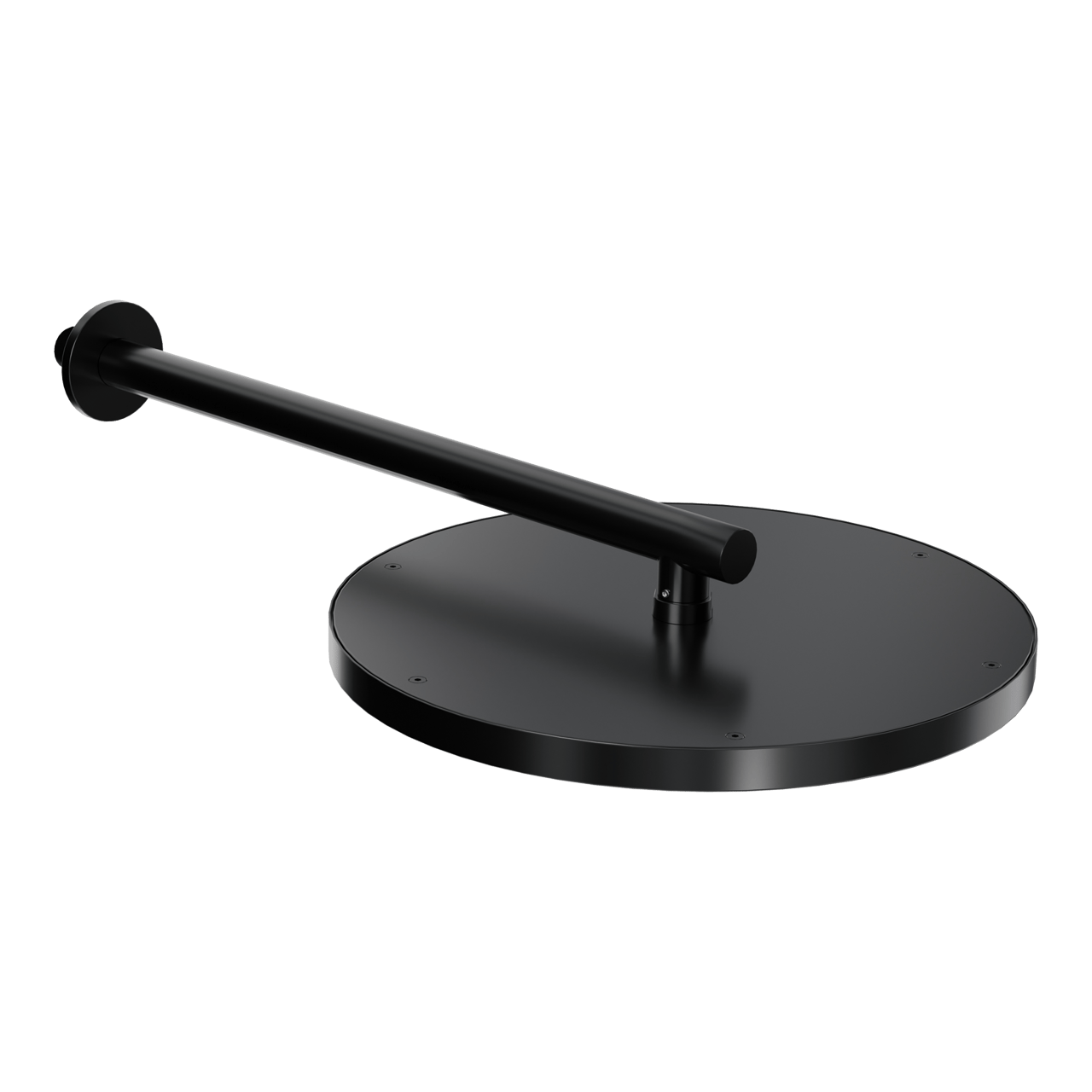 Blaufoss Nola 300 Tête de douche rond 30 cm avec support mural noir mat