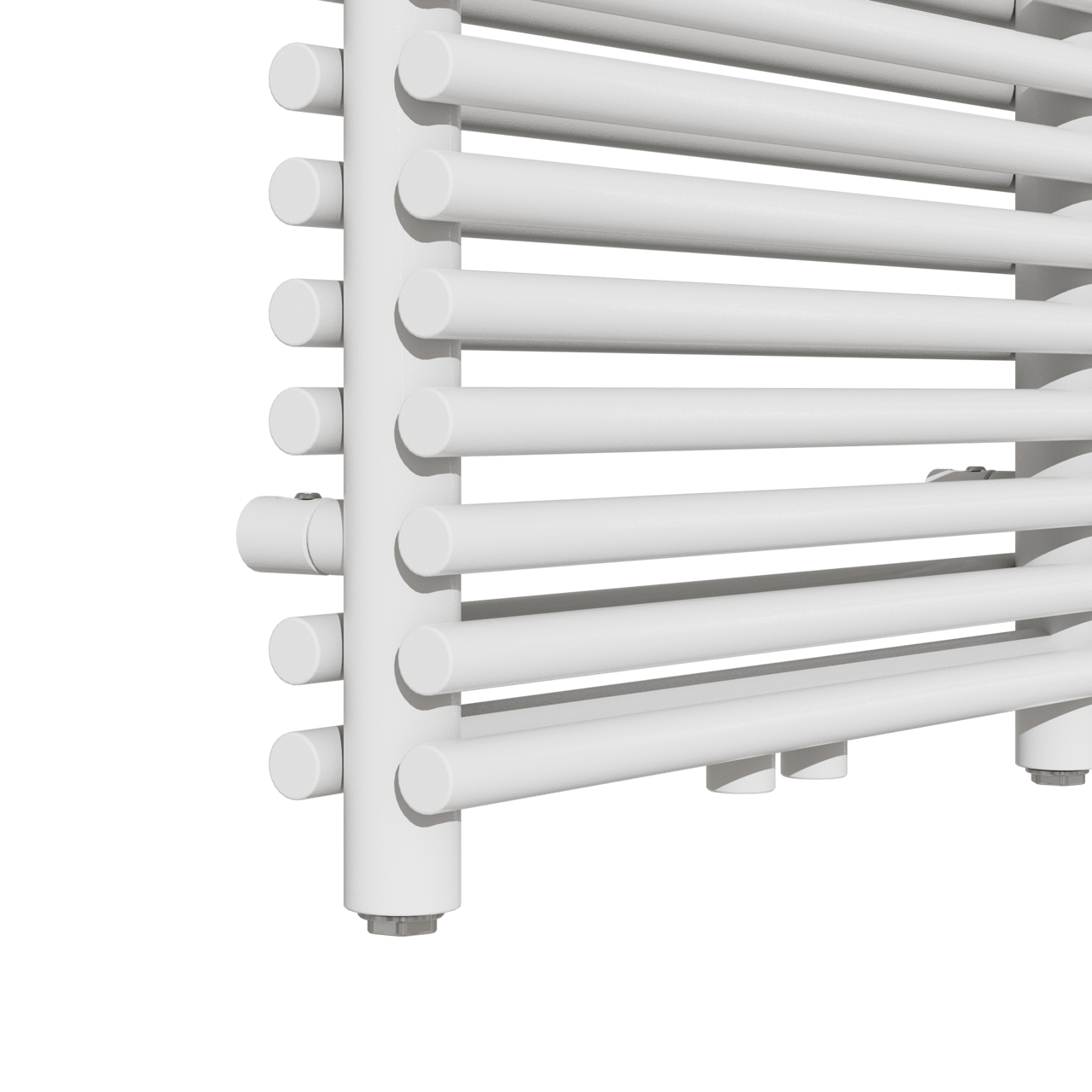 Vipera Alegria dubbele handdoekradiator 50 x 100 cm elektrische verwarming hoogglans wit zij- en middenaansluiting 850W, weerstand inbegrepen