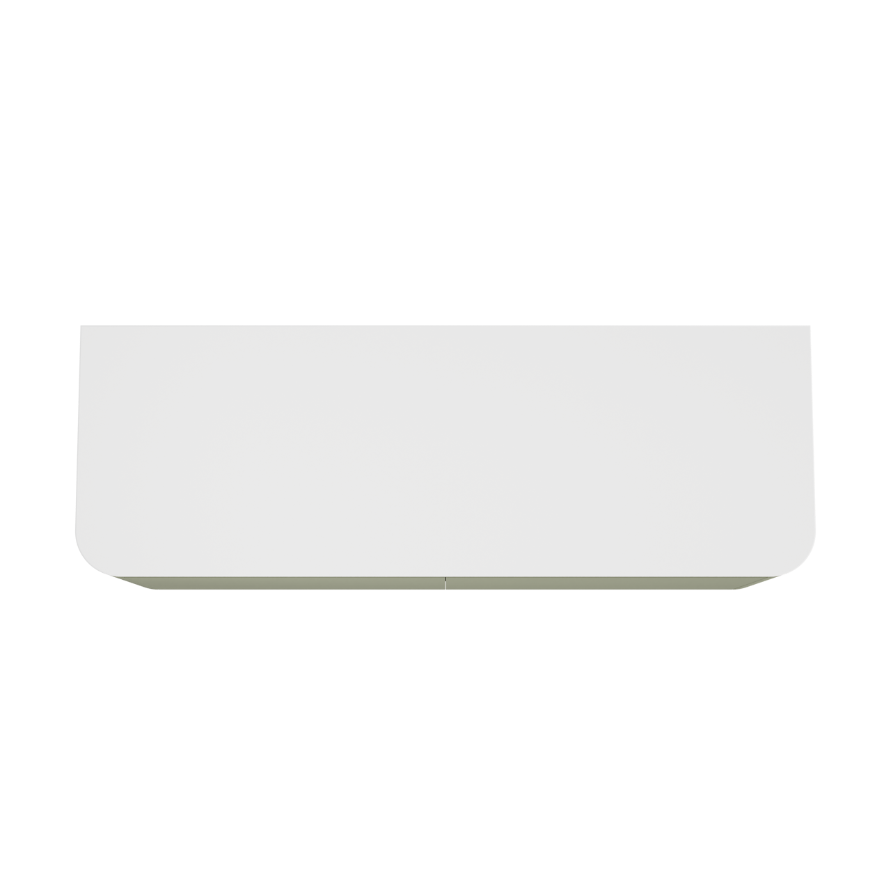 Balmani Moon meuble salle de bains suspendu 160 x 55 cm vert sauge avec Moon tablette simple ou double en solid surface blanc mat