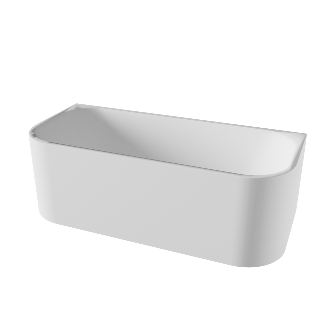 Luca Varess Mezzo halb freistehende Badewanne