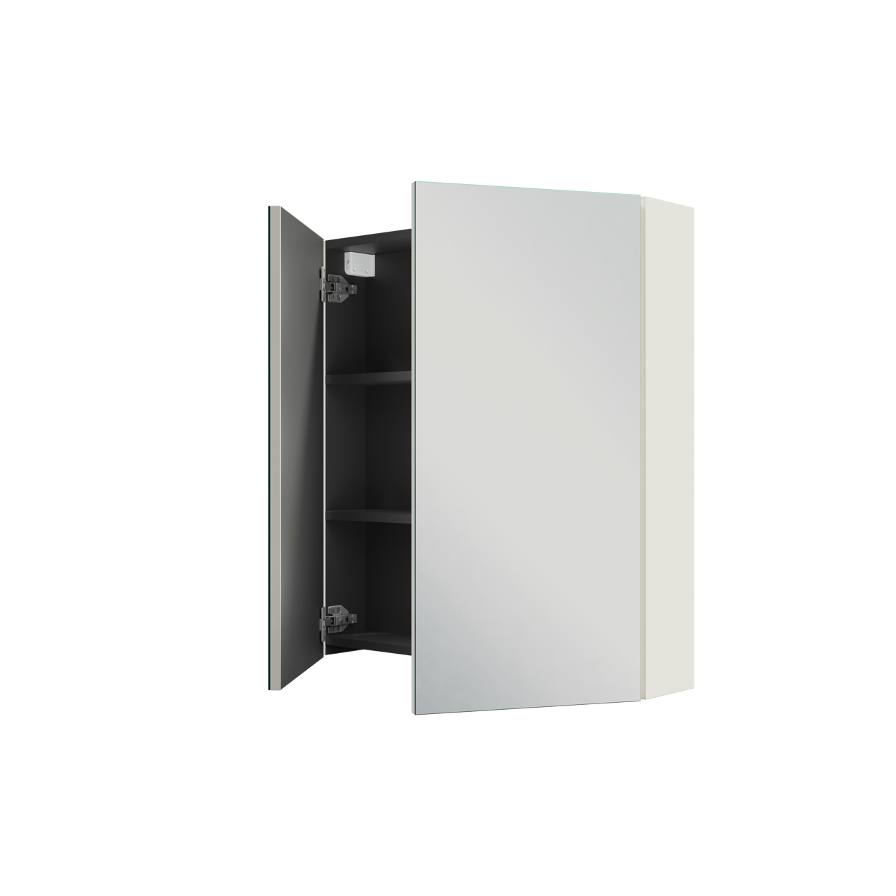 Linie Montro spiegelkast 70 x 75 cm mat wit