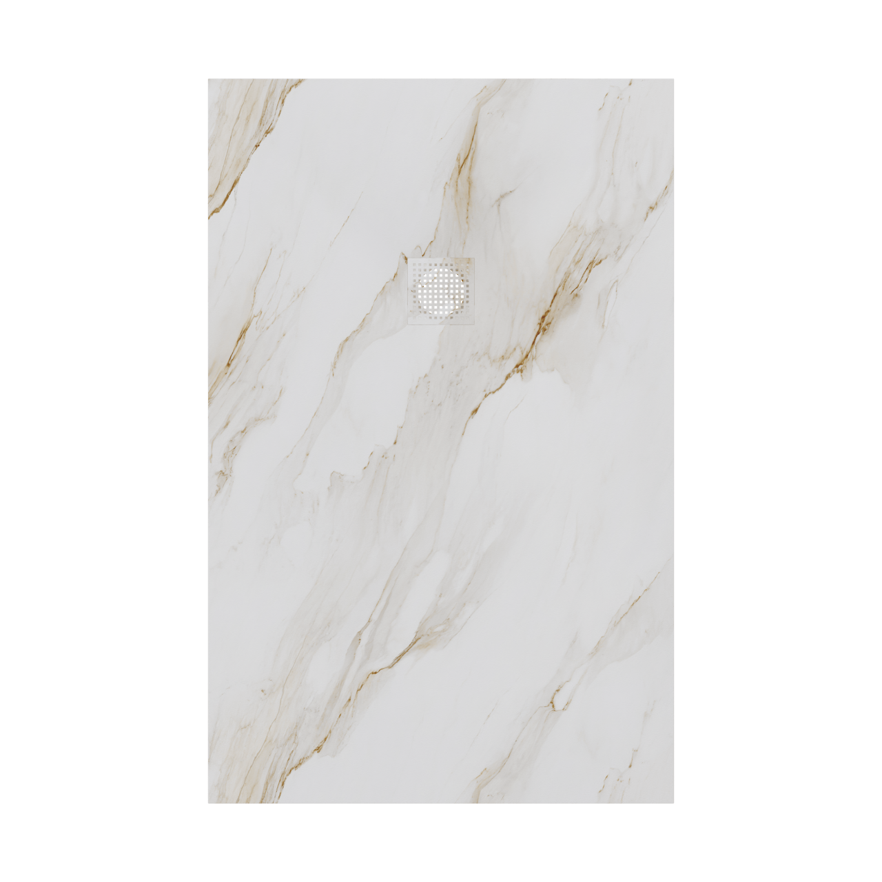 Luca Varess Suite Duschwanne 140 x 90 cm Marmorkomposit Marble Gold 