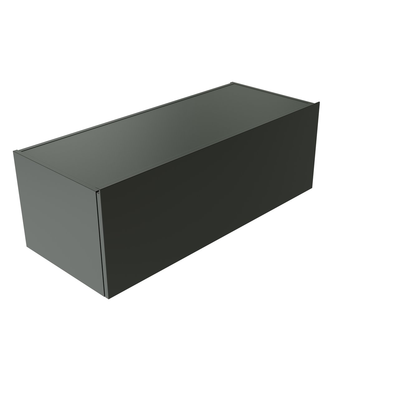 Balmani Studio hängender Bad-Unterschrank, 120 x 50 cm, schwarz matt, 2 Schubladen