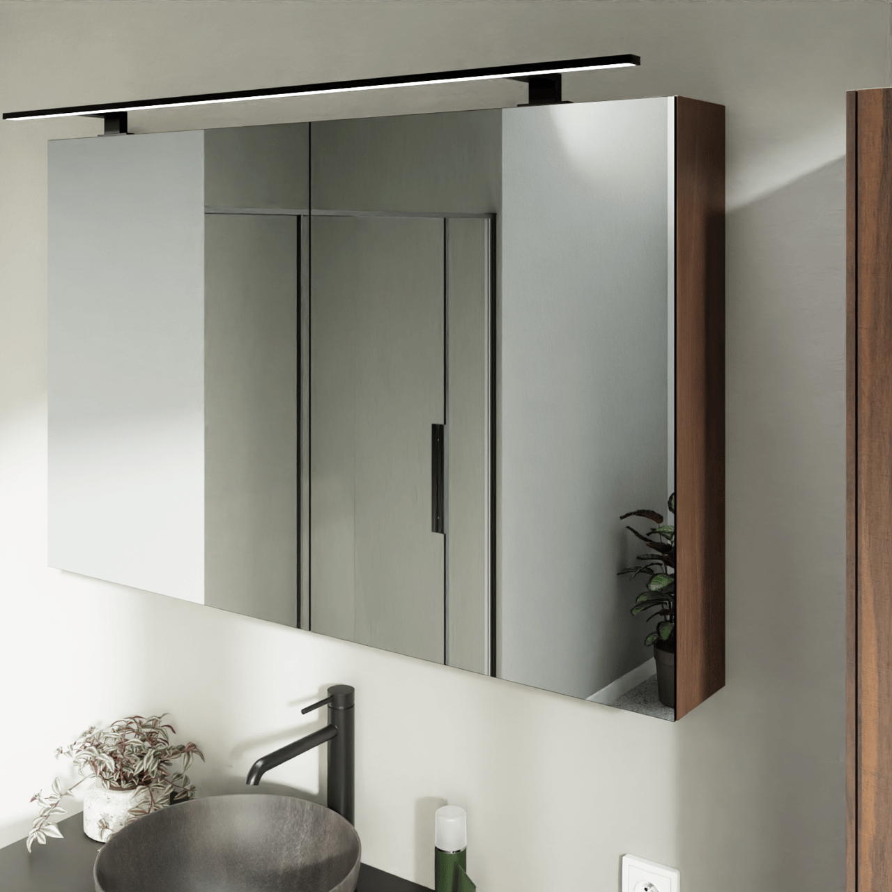 Luca Varess Cubico LED luminaire 135 cm noir, 4000K