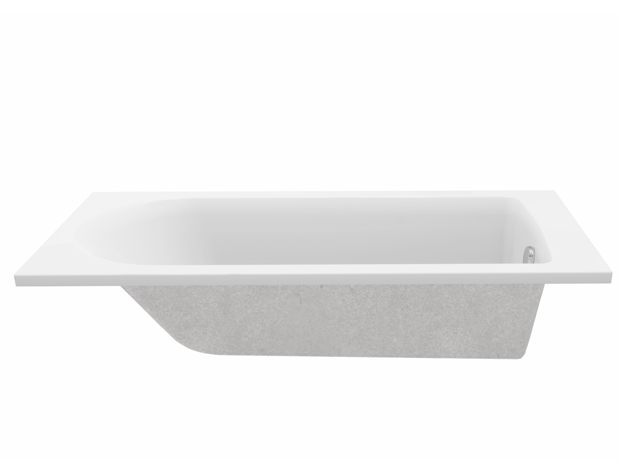 Luca Varess Rosala baignoire encastrable mono 170 x 75 cm acrylique blanc mat