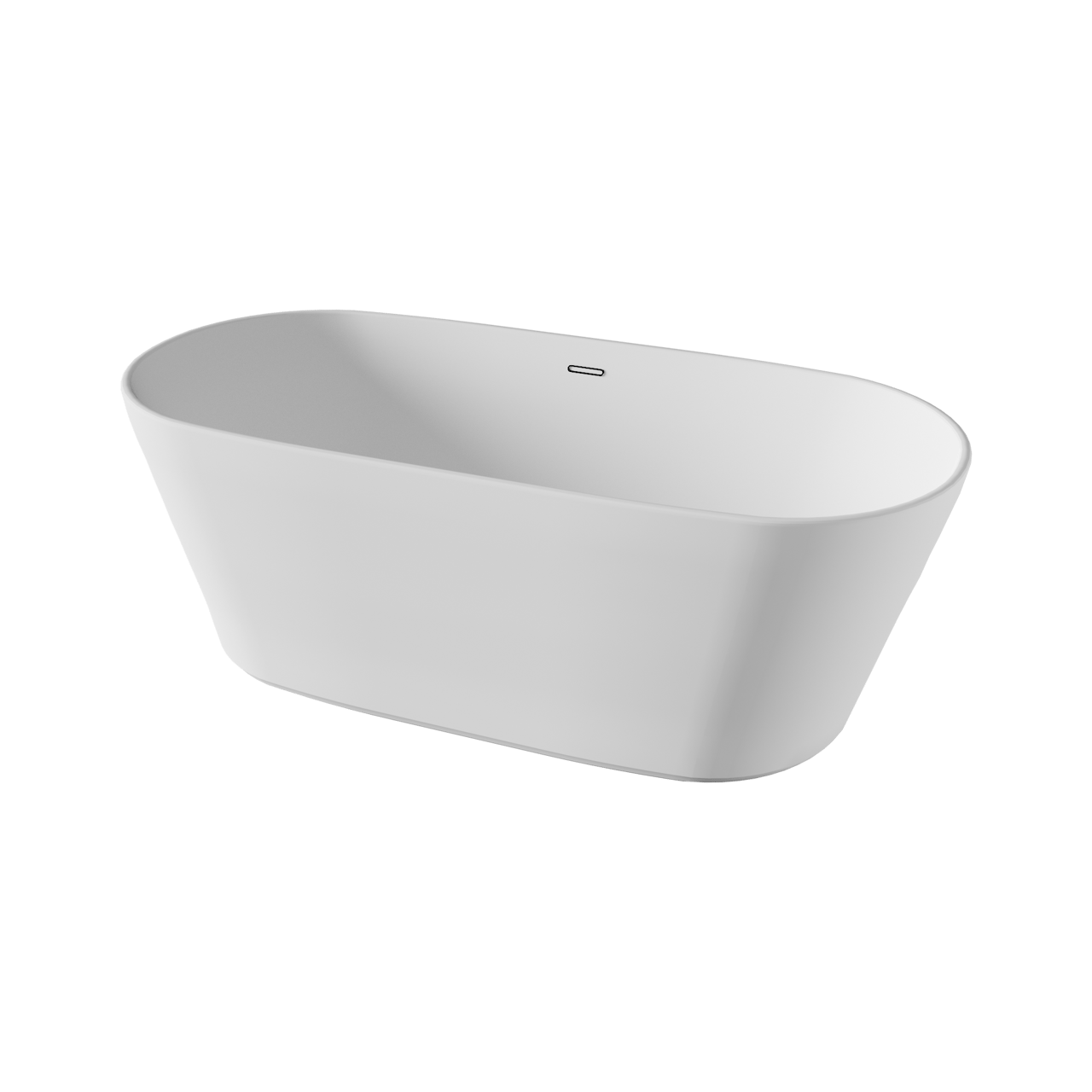 Luca Varess Amora ovaal vrijstaand bad 174 x 79 cm acryl hoogglans wit