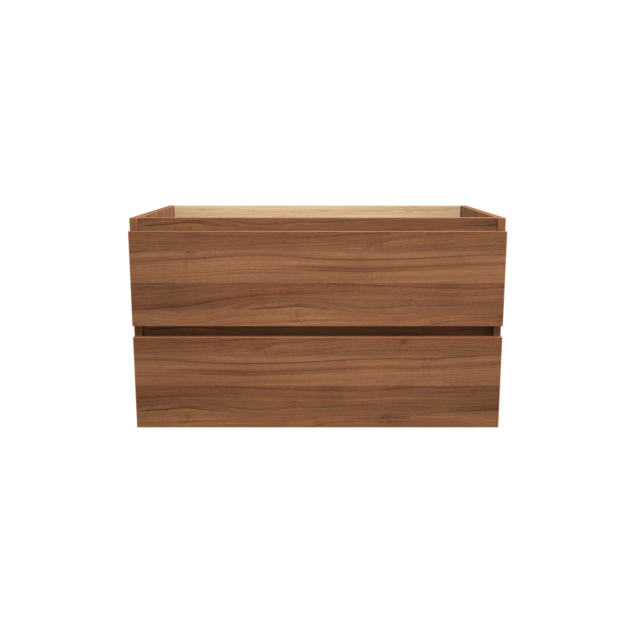 Balmani Lucida meuble sous-lavabo suspendu 90 x 55 cm noyer 2 tiroirs