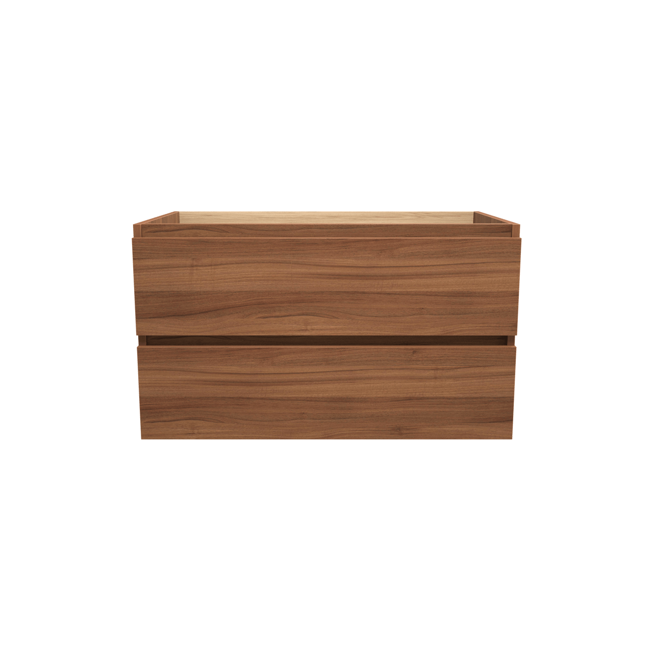 Balmani Lucida zwevende wastafelonderkast 90 x 55 cm notelaar 2 lades