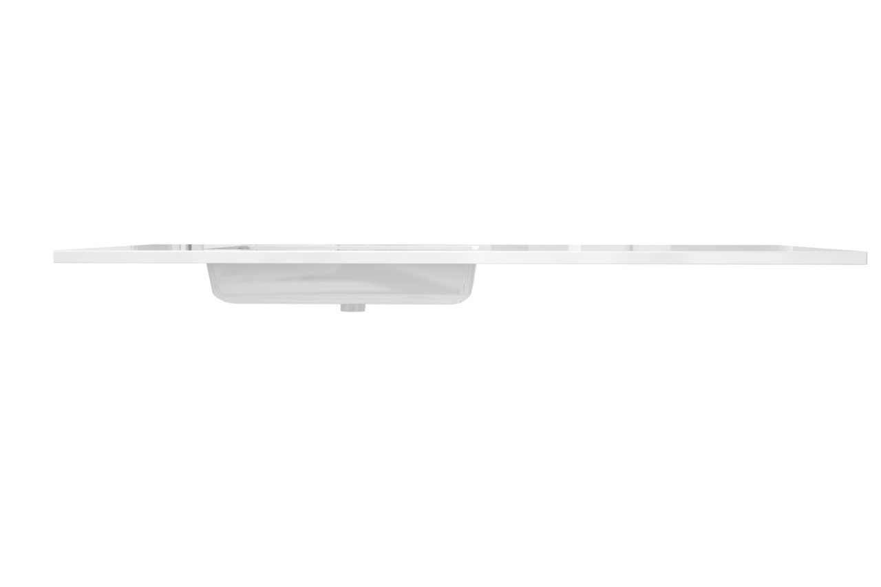 Storke Diva Waschtisch, links, Marmorkomposit glänzend, 150 x 52 cm