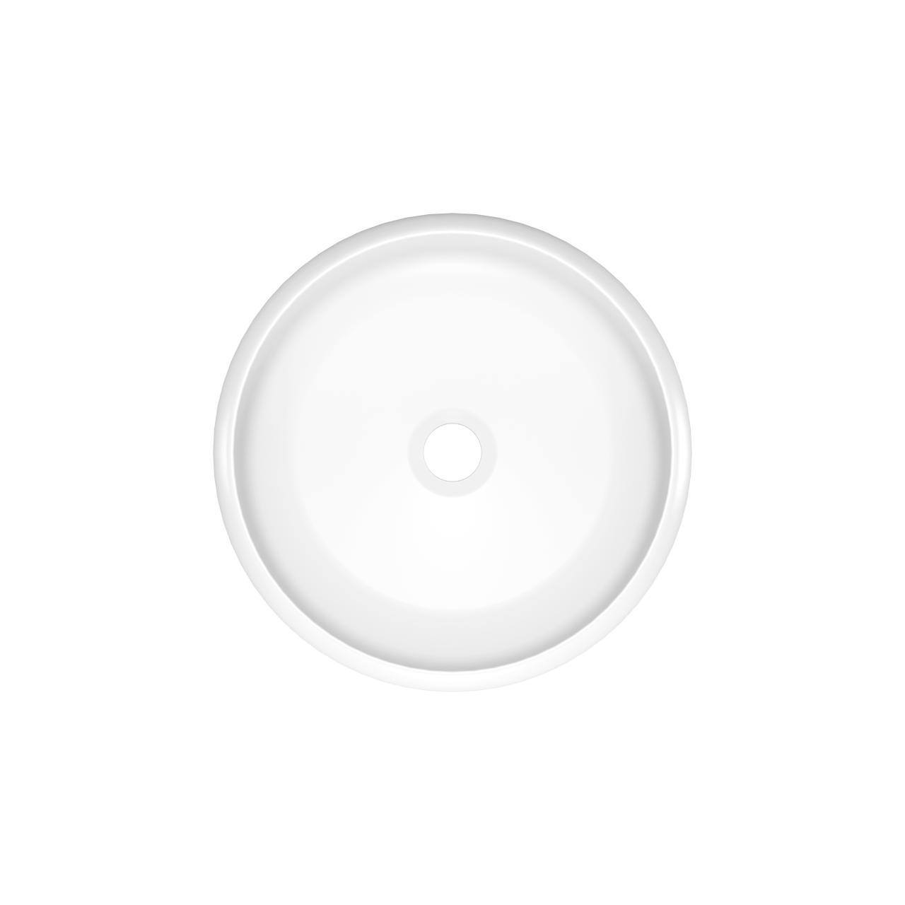 Luca Varess Vita vasque à poser porcelaine blanc mat rond Ø 36 cm