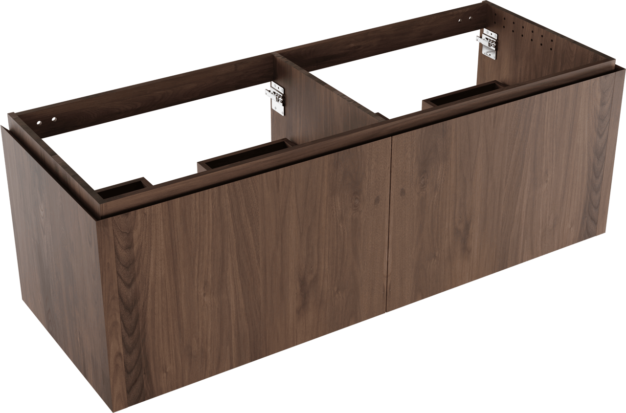 Balmani Eclips meuble sous-lavabo suspendu 150 x 55 cm Noyer américain 4 tiroirs