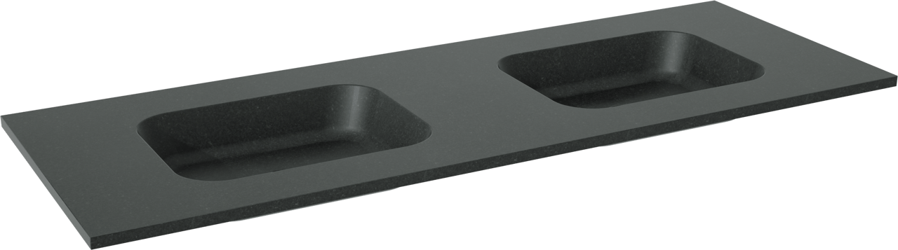 Balmani Tablo Arcato Doppelwaschtisch, Granit poliert, 150 x 55 cm