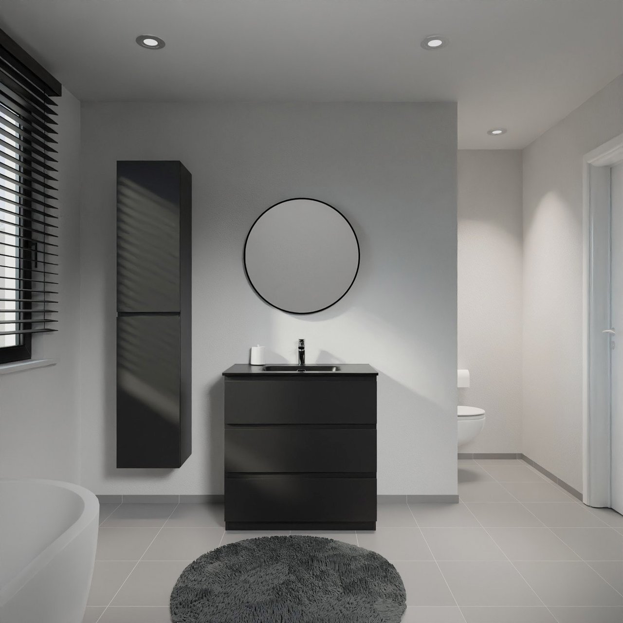 Linie Lado badkamermeubel met Baro Wastafel