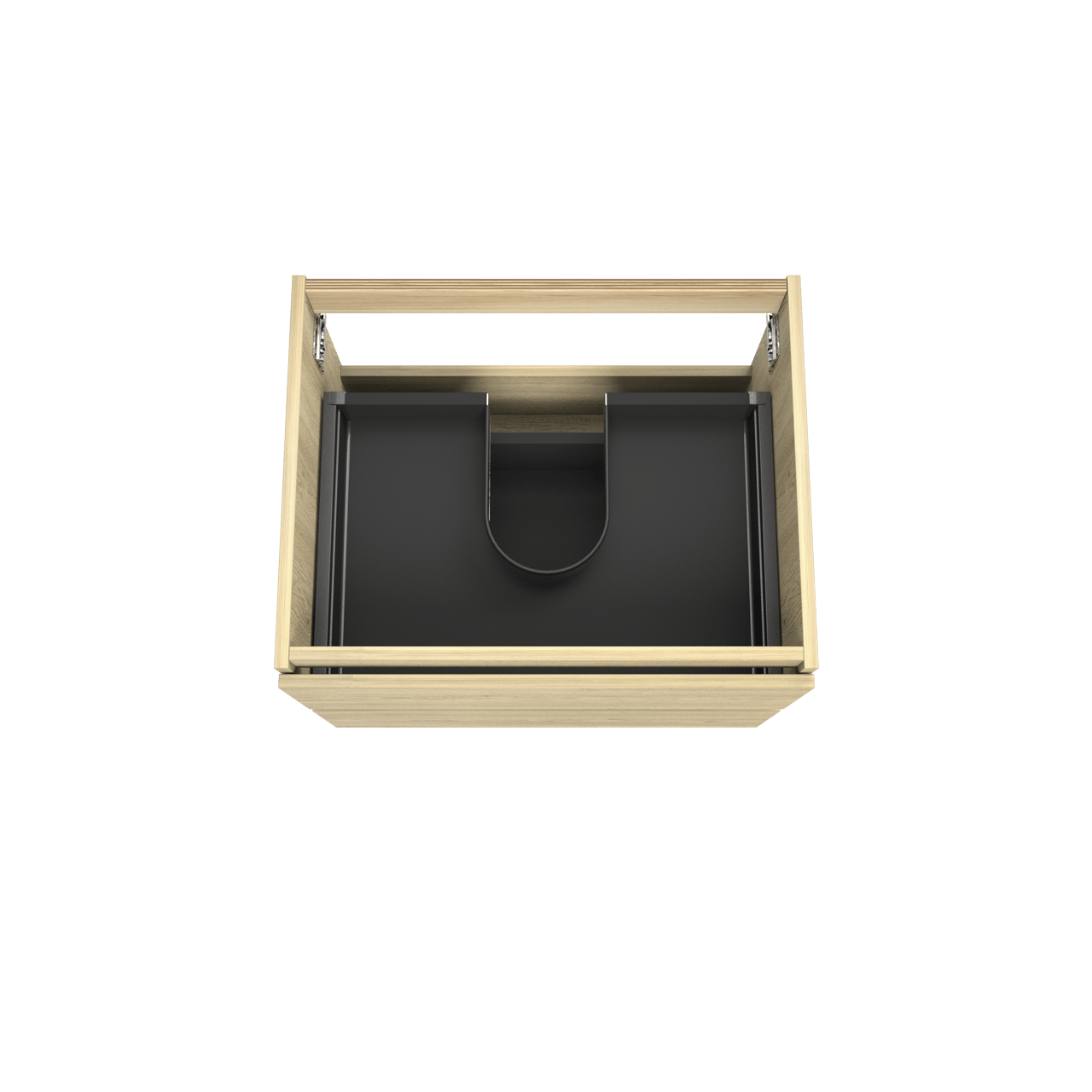 Balmani Lucida zwevende wastafelonderkast 67,5 x 55 cm verweerd eiken 2 lades