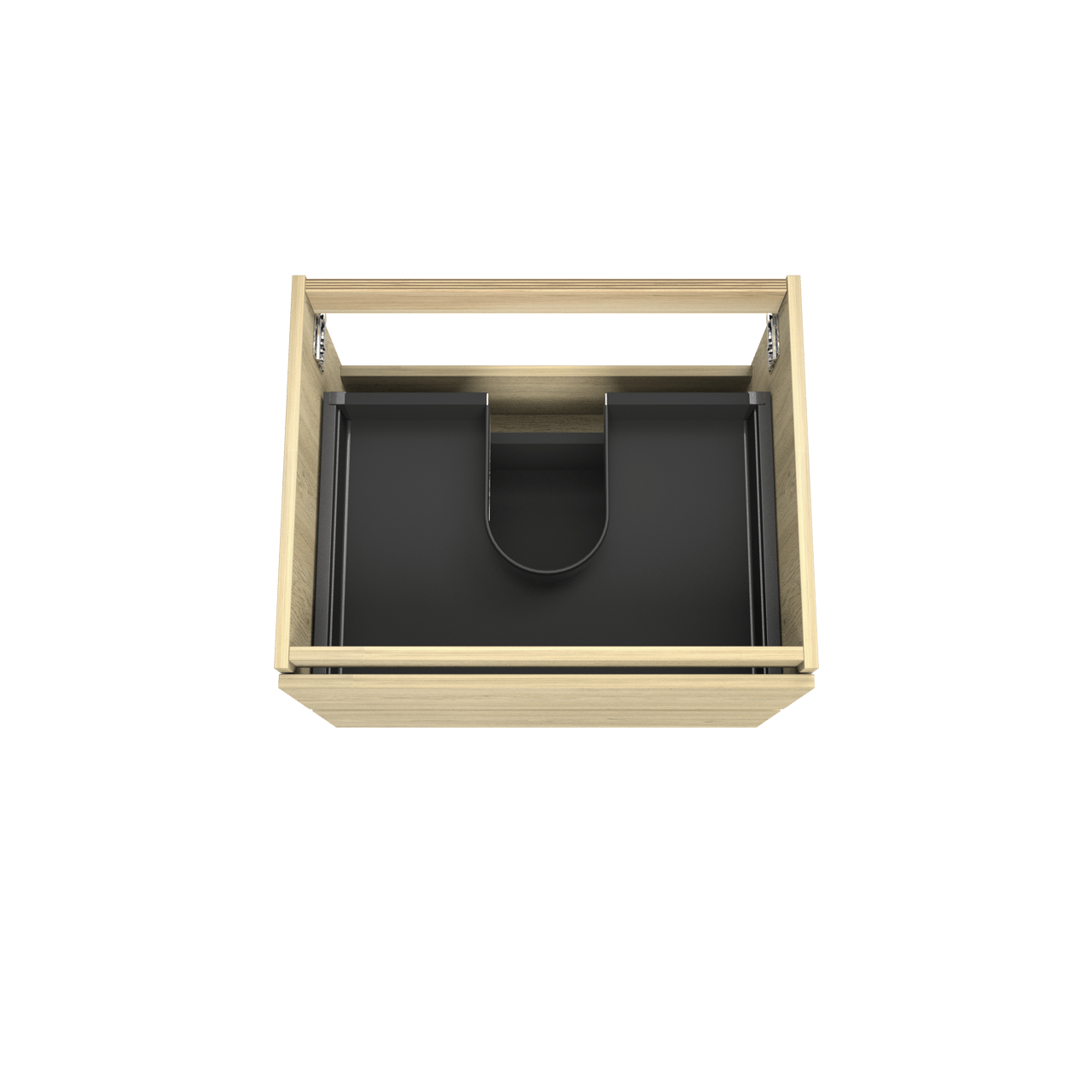 Balmani Lucida zwevende wastafelonderkast 67,5 x 55 cm verweerde eik 2 lades