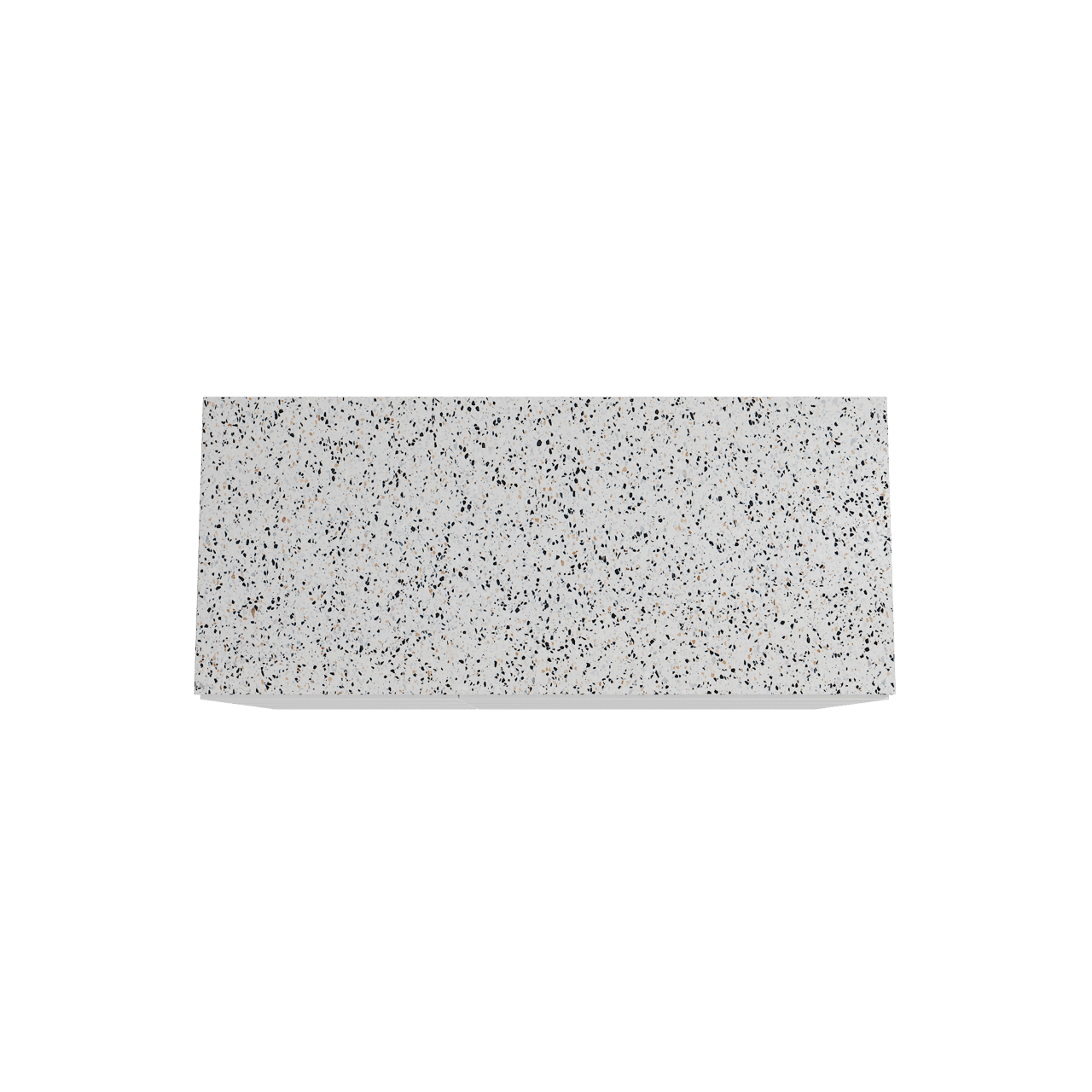 Storke Edge staand badmeubel 120 x 52 cm mat wit met Tavola enkel of dubbel wastafelblad in mat wit/zwart terrazzo