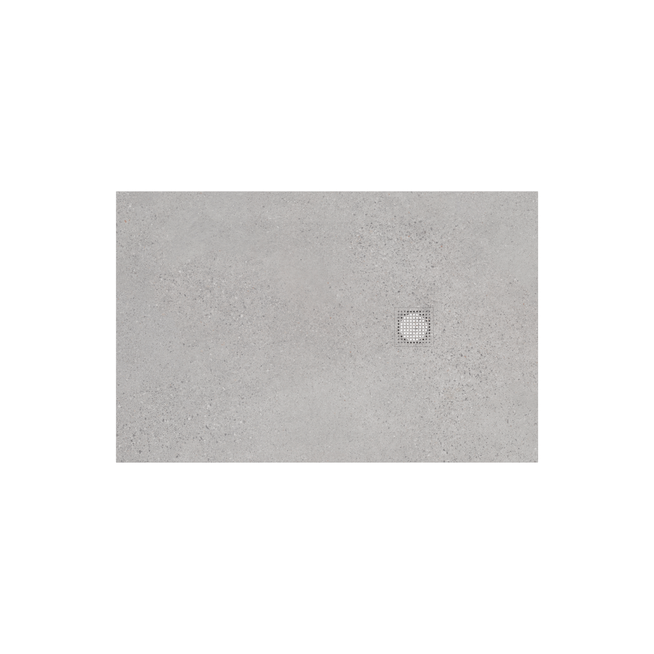 Balmani Impress receveur de douche 140 x 90 cm composite gris mat structure rock