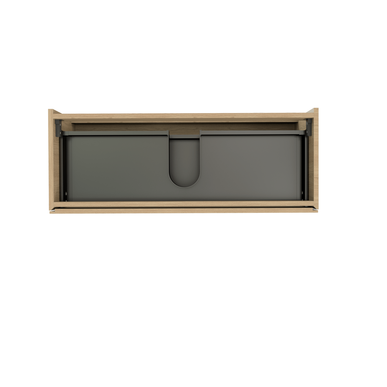 Storke Edge zwevende wastafelonderkast 100 x 40 cm natuur eik 2 lades