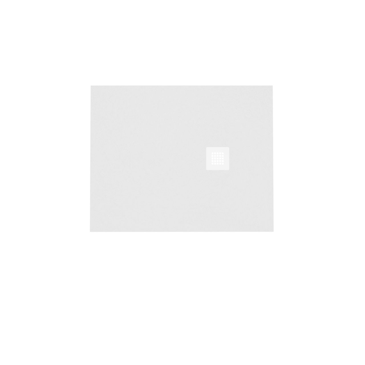 Balmani Vega receveur de douche 100 x 80 cm marbre composite blanc mat structure en ardoise