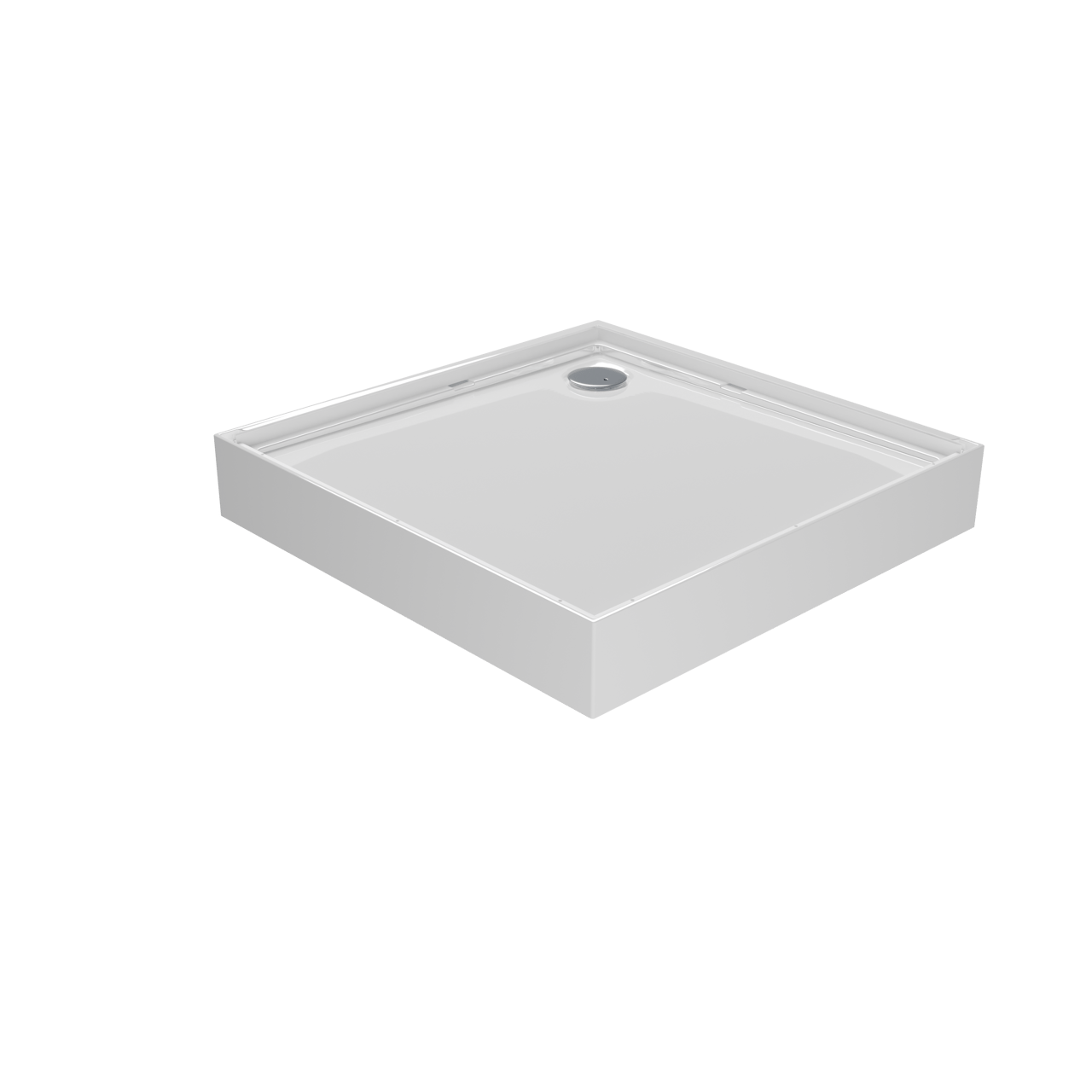 Luca Varess Talan Duschwanne: 90 x 90 cm, Acryl, Weiß Glänzend