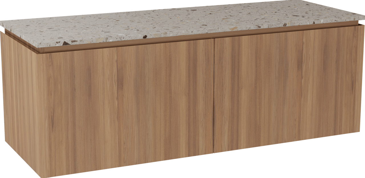 Balmani Eclips meuble salle de bains avec tablette pour vasques Stretto