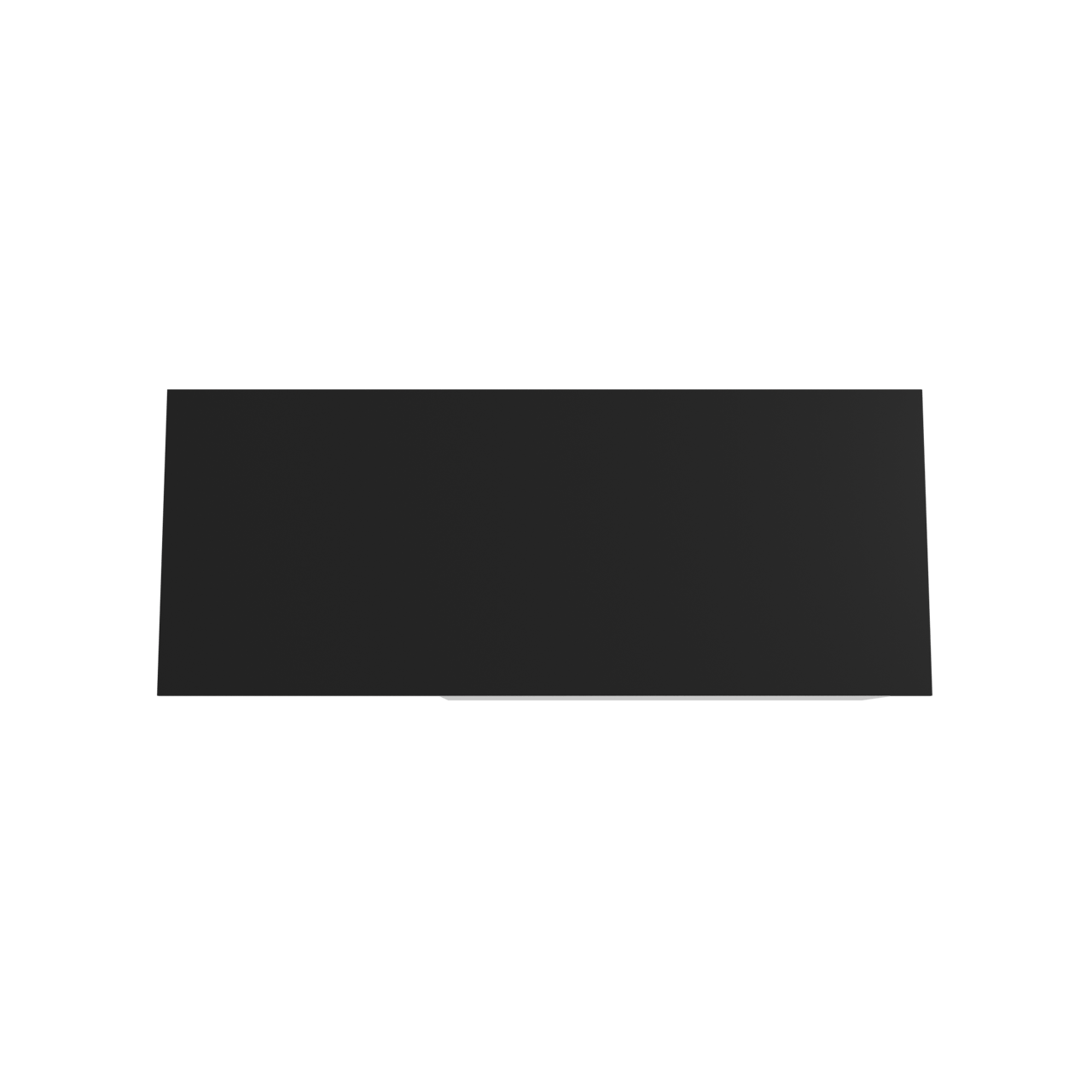 Storke Edge zwevend badkamermeubel 130 x 52 cm mat wit met Panton enkel of dubbel tablet in gepoedercoate mdf mat zwart