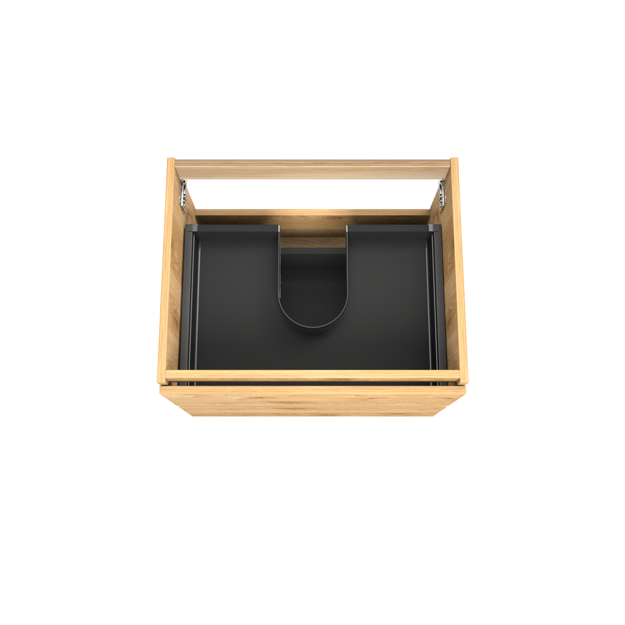 Balmani Lucida meuble sous-lavabo suspendu 67,5 x 55 cm chêne brut 2 tiroirs