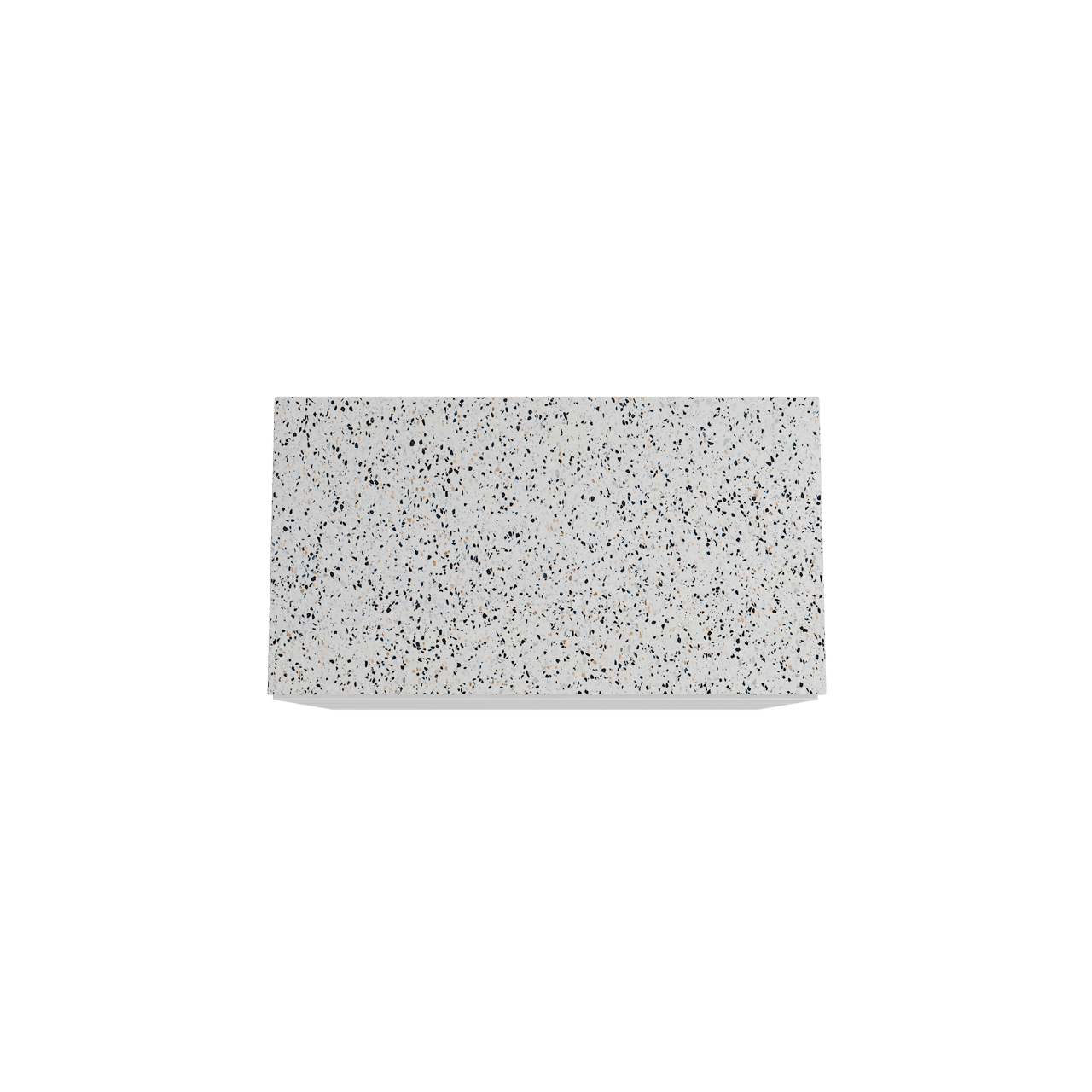 Storke Edge staand badkamermeubel 95 x 52 cm mat wit met Tavola enkel tablet in mat wit/zwart terrazzo