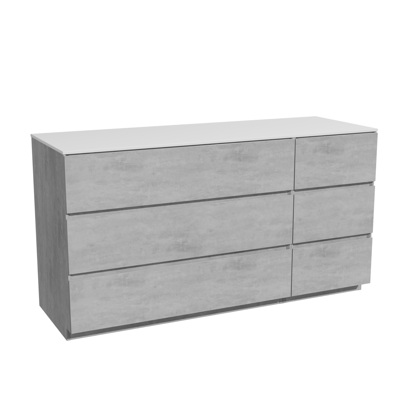 Storke Edge meuble salle de bains avec tablette pour vasques Tavola