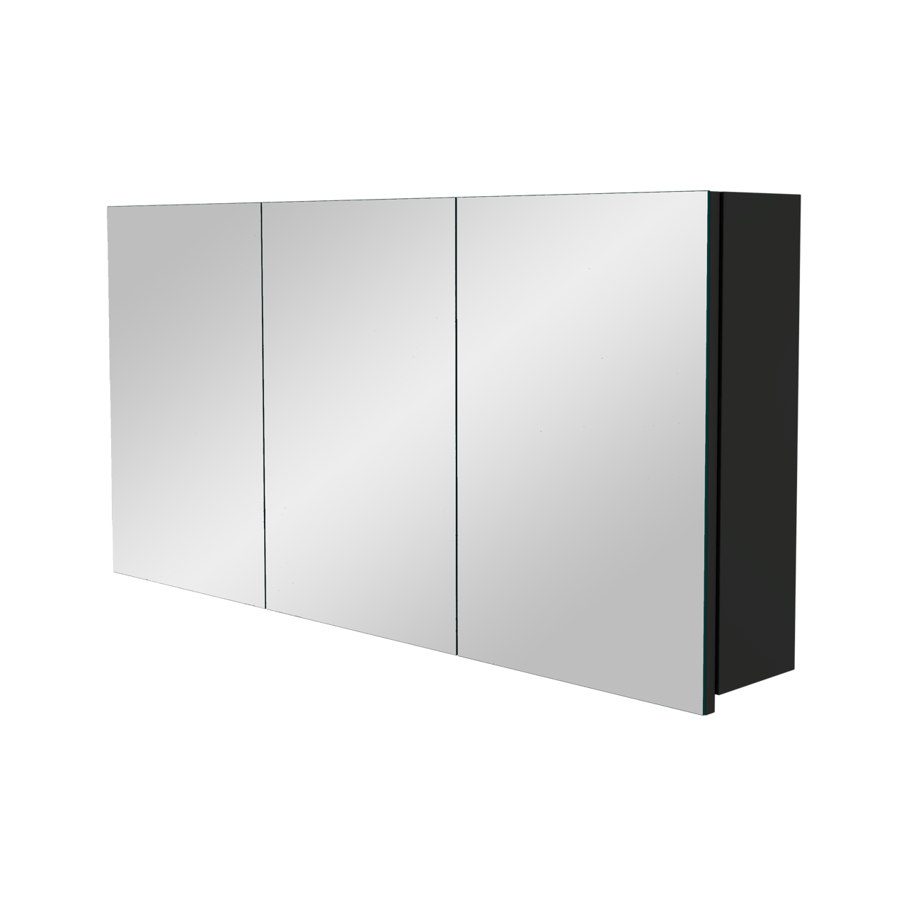 Storke Beta spiegelkast 120 x 60 cm mat zwart