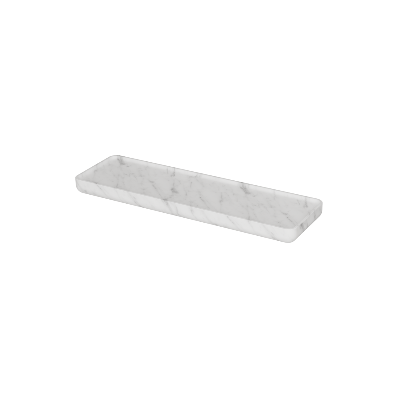 Balmani Tray Wandregal Carrara-Marmor 40 x 12 cm