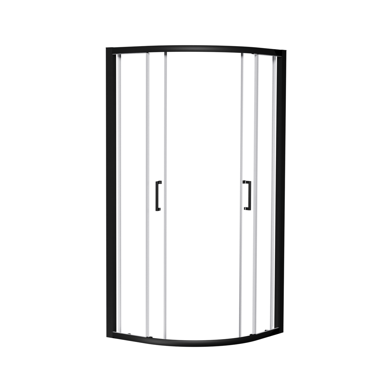 Luca Varess Talan douche schuifdeur 90 x 200 cm helder glas mat zwart profiel