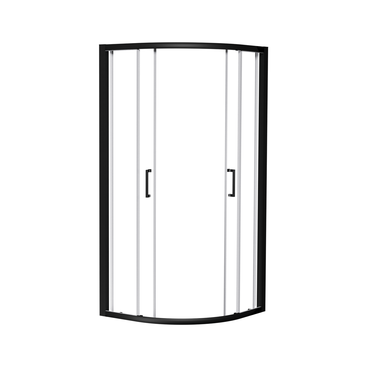 Luca Varess Talan douche schuifdeur 90 x 200 cm helder glas mat zwart profiel