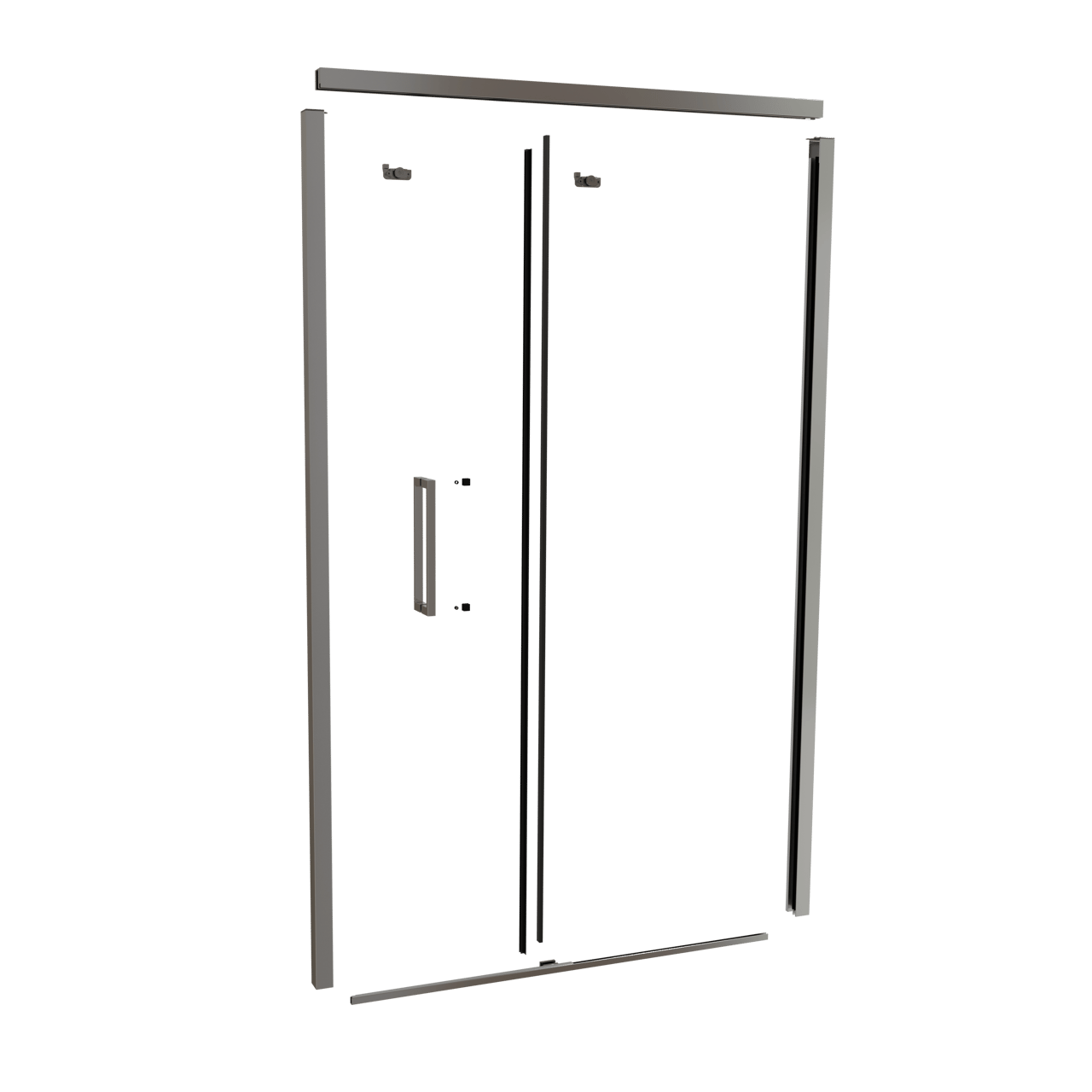 Balmani Senses Design 120 cm nis schuifdeur profielenset glanzend chroom