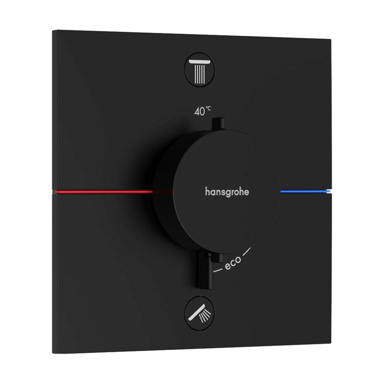 Hansgrohe Showerselect Comfort E Unterputz Badewannenarmatur 2 Verbraucher Schwarz matt