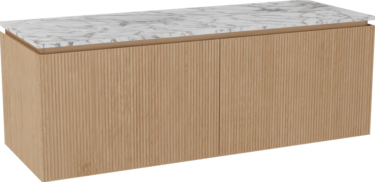 Balmani Eclips Badmöbel Set mit Stretto Waschtischplatte für Aufsatzwaschbecken